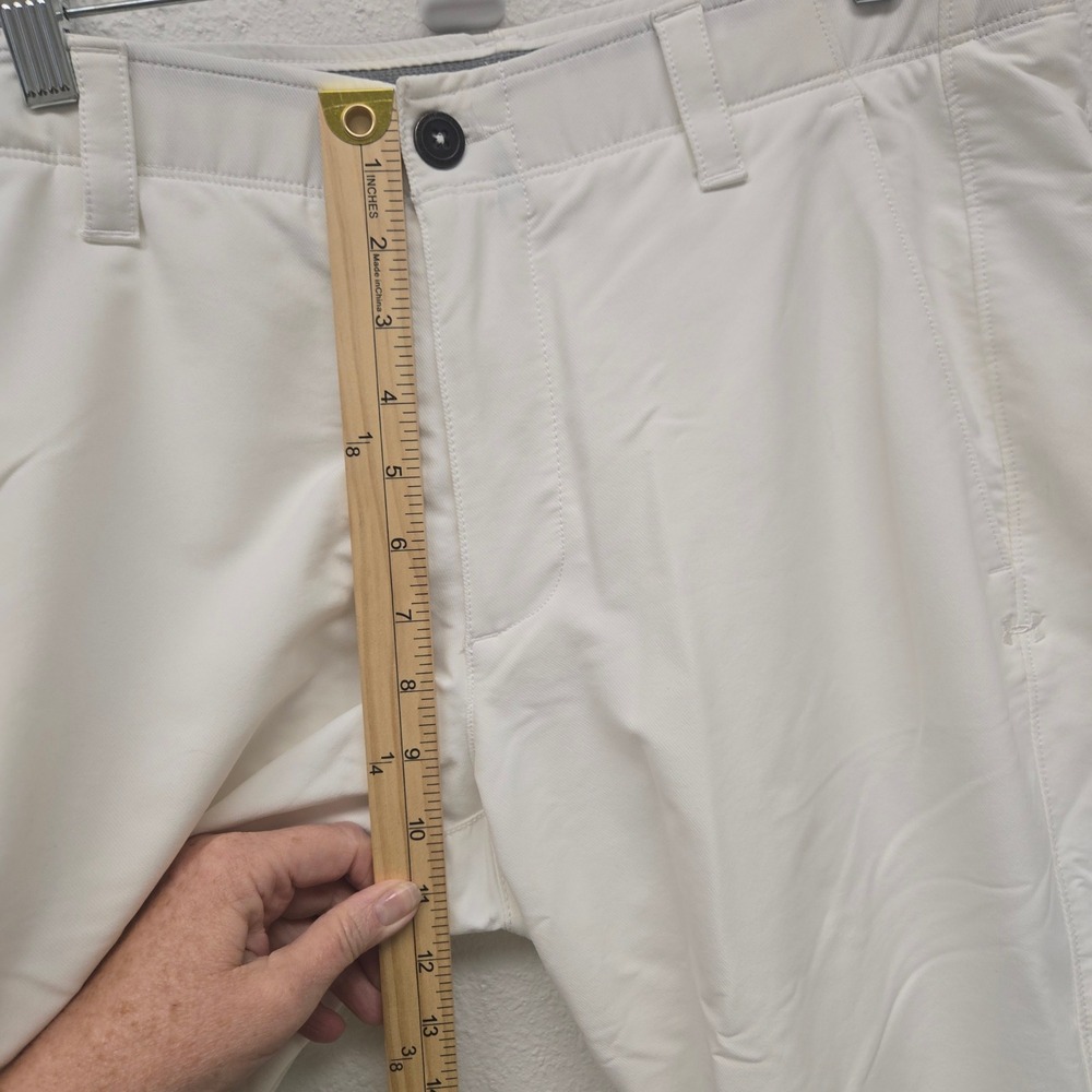 Under Armour White Golf Pants Mens 34/36 Loose Fit Performance Trousers Athletic - Picture 8 of 14